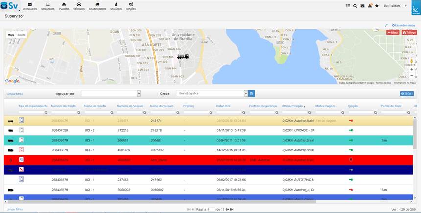 Software para rastreamento - Autotrac Supervisor